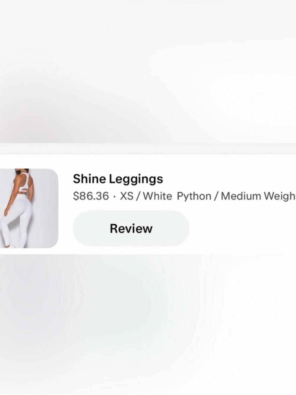 Bombshell Sportswear White python shine High-Waist Seamless Leggings and Top - Picture 3 of 16